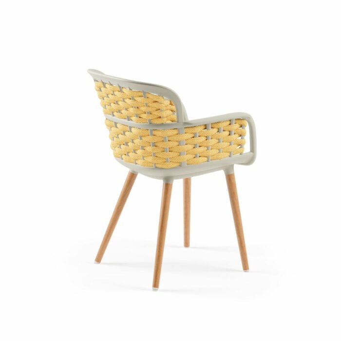 Eva-N Stuhl in Beige & Gelb