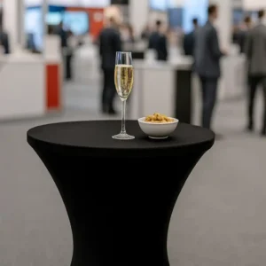 stehtischhusse 80cm schwarz