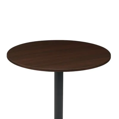 tischplatte rund Dark Walnut