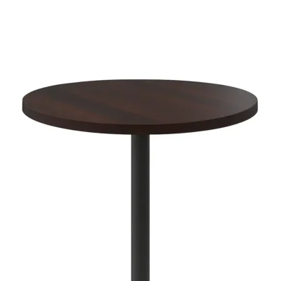 tischplatte 38 mm dark walnut rund