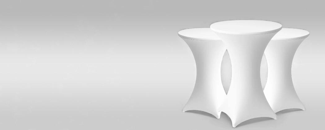 stehtischhusse weiß