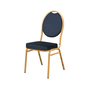 Stapelstuhl Bankettstuhl Herman – Schwarz Velours