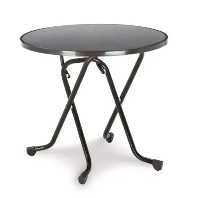 Klapptisch rund 80 cm Anthrazit - Dublin – Scheren