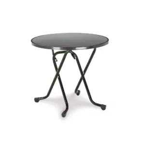 Klapptisch rund 80 cm Anthrazit
