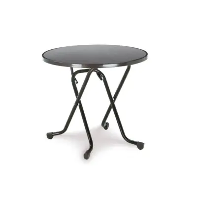 Klapptisch rund 80 cm Anthrazit