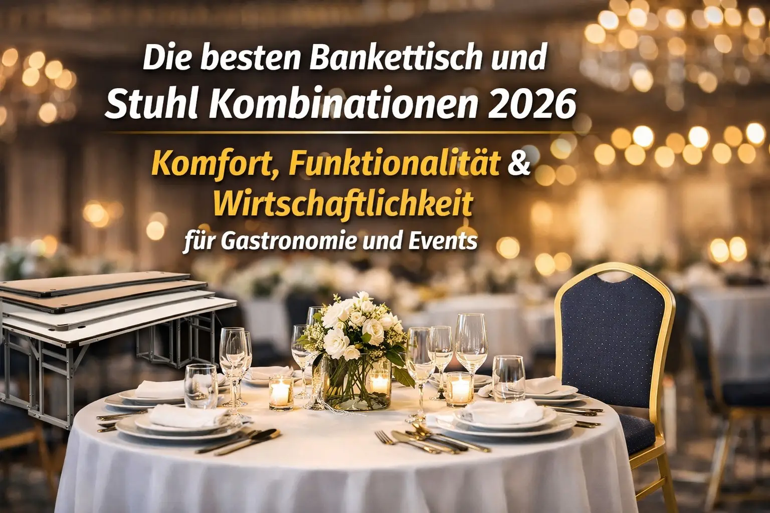 Bankettisch und Stuhl Kombinationen 2026 für Gastronomie und Events