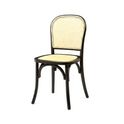 Holz-Hochzeitsstuhl Schwarz