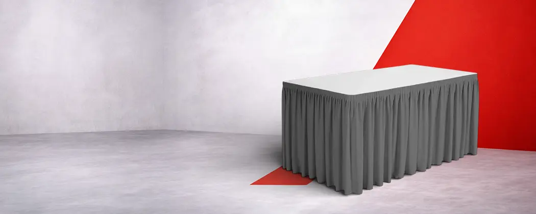 Skirting Excellent Plisseefalte Anthrazit