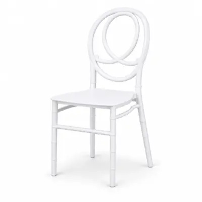 Hochzeitsstuhl Phoenix Simple mit ovaler Rückenlehne für Hochzeiten, Bankette und Events