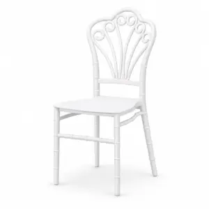 Hochzeitsstuhl Victoria Simple mit dekorativer Rückenlehne für Hochzeiten, Bankette und Events