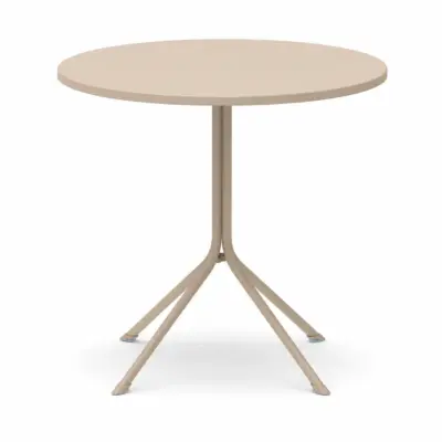 Biergartentisch rund beige