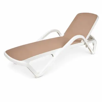 Kunststoff-Sonnenliege MARINA Beige