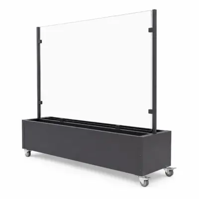 Windschutzkasten 150cm - Klarscheibe