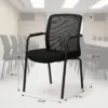 Konferenzstuhl Formo Schwarz mit Armlehnen maße