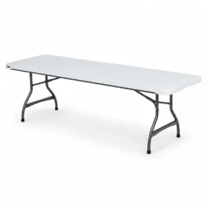 atering-Klapptisch 81089 mit weißer Tischplatte und klappbarem Metallgestell