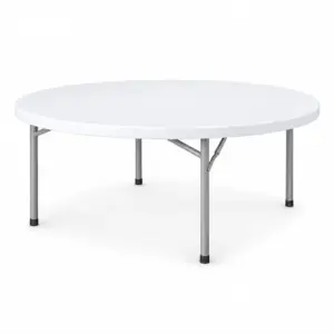 Catering-Tisch rund 70183 mit 183 cm Durchmesser und klappbarem Metallgestell
