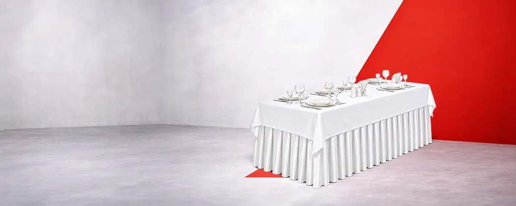 Restaurant-Tischdecken Weiß glatt